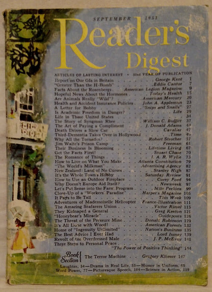 1953 Reader’s Digest – September Edition – Americana Cold War Era Collectible