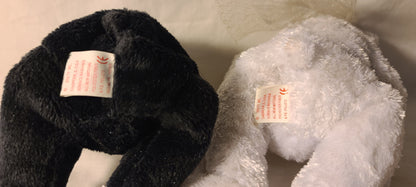 Ty Vintage Bride & Groom Beanie Babies Set – 2002–2004 – PE Pellets – Reg # PA 1965(KR)