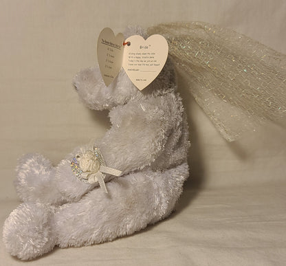 Ty Vintage Bride & Groom Beanie Babies Set – 2002–2004 – PE Pellets – Reg # PA 1965(KR)