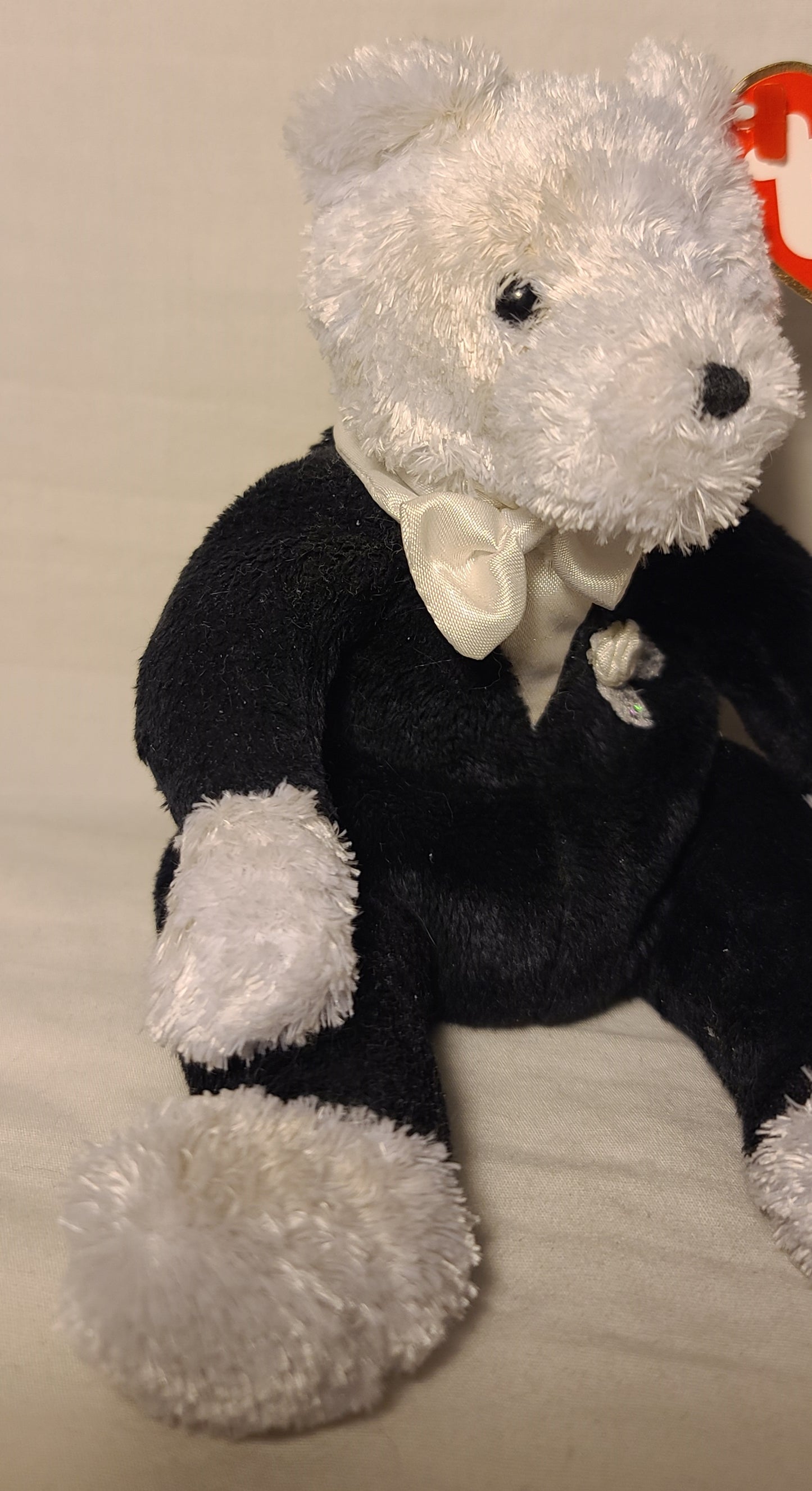 Ty Vintage Bride & Groom Beanie Babies Set – 2002–2004 – PE Pellets – Reg # PA 1965(KR)