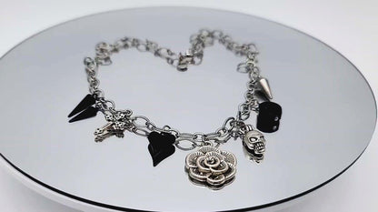 The Hexed Rose Gothic Necklace Style 2