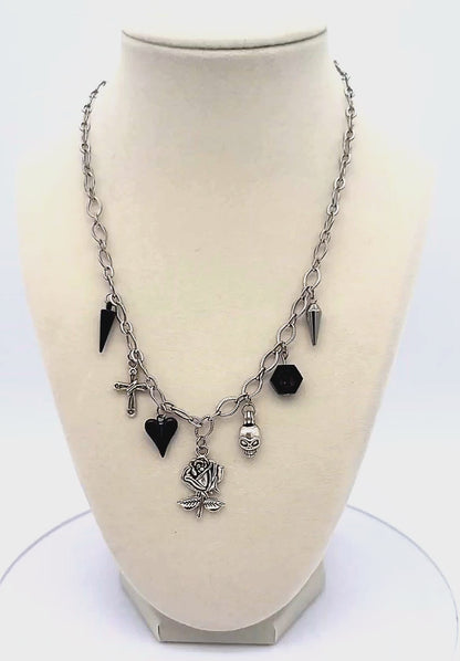 The Hexed Rose Gothic Necklace Style 1