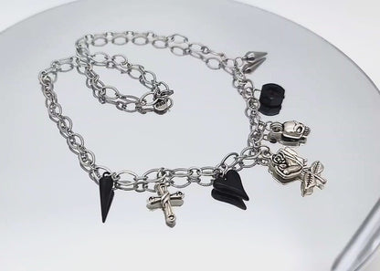 The Hexed Rose Gothic Necklace Style 1